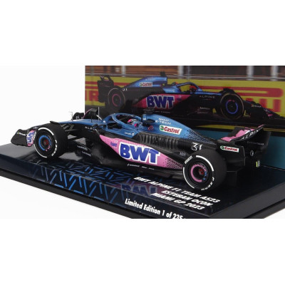 MINICHAMPS ALPINE F1  A523 TEAM BWT ALPINE N 31 9th MIAMI GP 2023 ESTEBAN OCON - BLUE BLACK PINK 1/43
