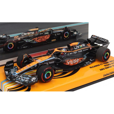 MINICHAMPS McLAREN F1  MCL36 MERCEDES TEAM MCLAREN N 28 TEST ABU DHABI 2022 OSCAR PIASTRI - ORANGE BLACK 1/43