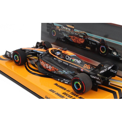 MINICHAMPS McLAREN F1  MCL36 MERCEDES TEAM MCLAREN N 28 TEST ABU DHABI 2022 OSCAR PIASTRI - ORANGE BLACK 1/43