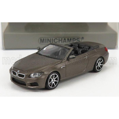 MINICHAMPS BMW 6-SERIES M6 CABRIOLET OPEN (F13) 2015 - GREY MET 1/87
