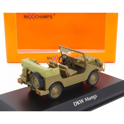MINICHAMPS DKW MUNGA CABRIOLET OPEN 1965 - MILITARY KHAKI 1/43