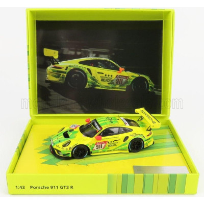 MINICHAMPS PORSCHE 911 991-2 GT3 R TEAM MANTHEY RACING N 911 2nd 24h NURBURGRING 2019 E.BAMBER - M.CHRISTENSEN - K.ESTRE - YELLO