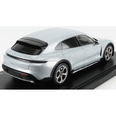 MINICHAMPS PORSCHE TAYCAN 4S CROSS TURISMO 2021 - CON VETRINA - WITH SHOWCASE - ICE GREY 1/18