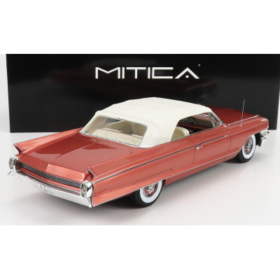 MITICA CADILLAC ELDORADO BIARRITZ CONVERTIBLE CLOSED 1962 - PINK MET 1/18