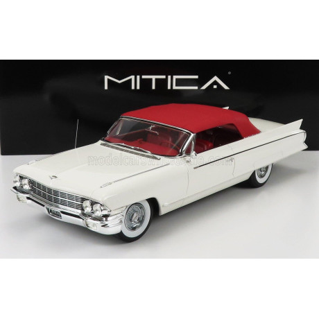 MITICA CADILLAC ELDORADO BIARRITZ CONVERTIBLE CLOSED 1962 - WHITE BORDEAUX 1/18