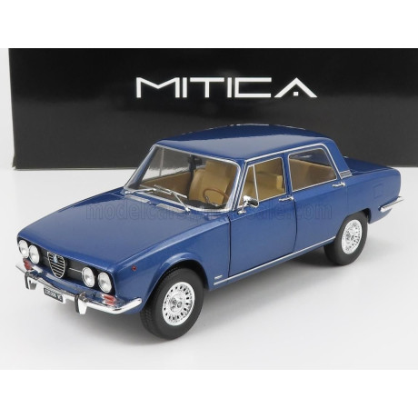 MITICA DIECAST ALFA ROMEO 2000 BERLINA 1971 - CERCHI MILLERIGHE WHEELS - BLUE PERVINCA MET 349 1/18