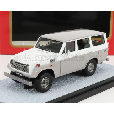 MK MINIATURES TOYOTA LAND CRUISER FJ55 1979 - GREY WHITE 1/43