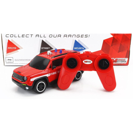 MONDOMOTORS JEEP RENEGADE FIRE ENGINE 2017 - RED WHITE 1/24
