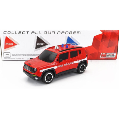 MONDOMOTORS JEEP RENEGADE FIRE ENGINE 2017 - RED WHITE 1/24