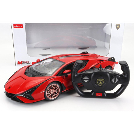MONDOMOTORS LAMBORGHINI SIAN FKP 37 HYBRID 2020 - RED BLACK 1/14