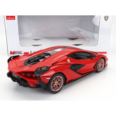 MONDOMOTORS LAMBORGHINI SIAN FKP 37 HYBRID 2020 - RED BLACK 1/14