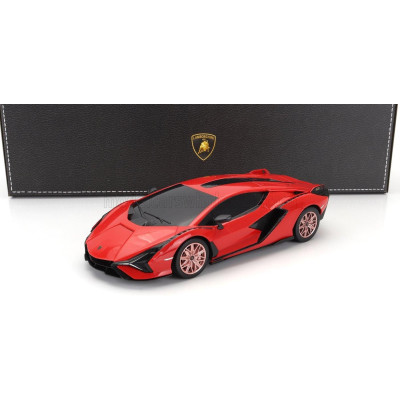 MONDOMOTORS LAMBORGHINI SIAN FKP 37 HYBRID 2020 - RED BLACK 1/24