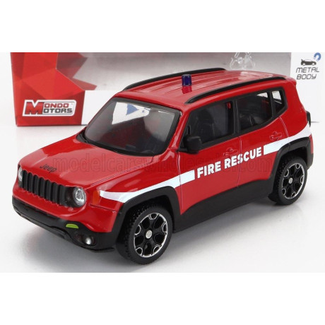 MONDOMOTORS JEEP RENEGADE FIRE ENGINE 2017 - RED WHITE 1/43