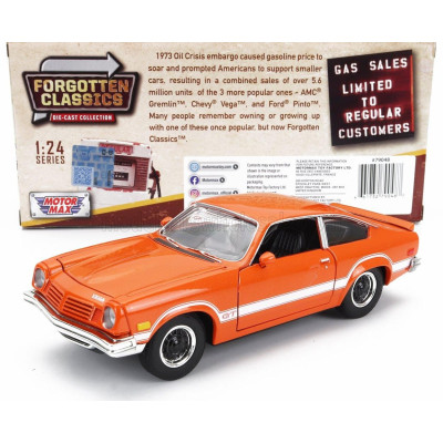 MOTOR MAX CHEVROLET VEGA GT 1974 - ORANGE WHITE 1/24