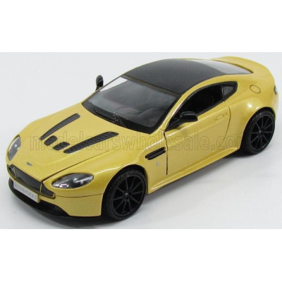 MOTOR MAX ASTON MARTIN V12 VANTAGE S 2010 - YELLOW MET 1/24