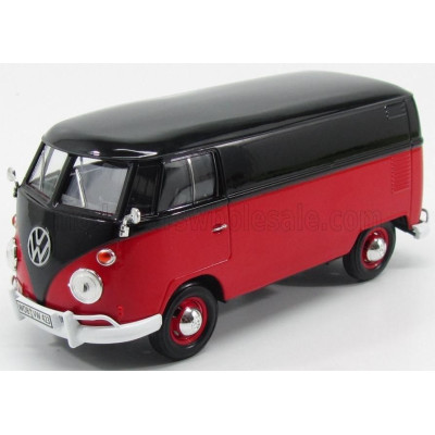 MOTOR MAX VOLKSWAGEN T1 VAN 1967 - RED BLACK 1/24