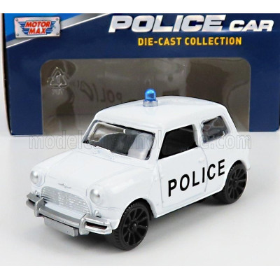 MOTOR MAX MINI COOPER POLICE 1965 - WHITE 1/43