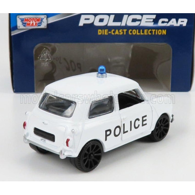 MOTOR MAX MINI COOPER POLICE 1965 - WHITE 1/43