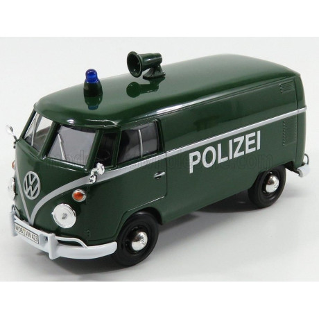MOTOR MAX VOLKSWAGEN T1 TYPE 2 VAN POLIZEI 1962 - GREEN 1/24