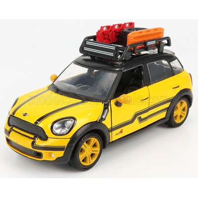 MOTOR MAX MINI COOPER S COUNTRYMAN WITH ROOF RACK 2011 - YELLOW BLACK 1/24