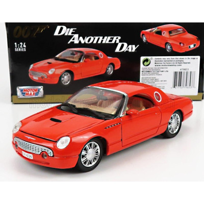 MOTOR MAX FORD USA THUNDERBIRD 1999 - 007 JAMES BOND - DIE ANOTHER DAY - LA MORTE PUO' ATTENDERE - ORANGE 1/24
