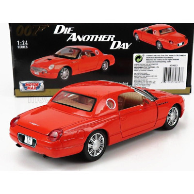 MOTOR MAX FORD USA THUNDERBIRD 1999 - 007 JAMES BOND - DIE ANOTHER DAY - LA MORTE PUO' ATTENDERE - ORANGE 1/24
