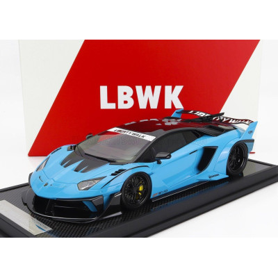 MOTORHELIX LAMBORGHINI AVENTADOR GT EVO LBWK LB-WORKS 2019 - SKY BLUE CARBON BLACK 1/18
