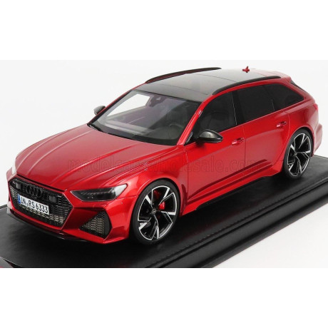 MOTORHELIX AUDI A6 RS6 AVANT (C8) 2020 - RED MET 1/18