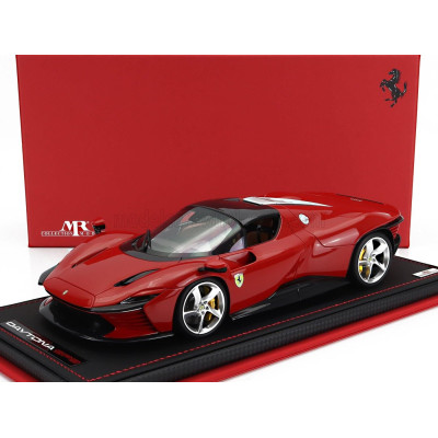 MR MODELS FERRARI DAYTONA SP3 2022 - CON VETRINA - WITH SHOWCASE - ROSSO CORSA - RED 1/18