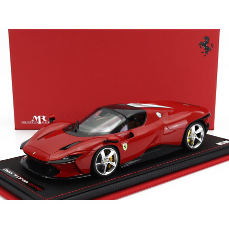 MR MODELS FERRARI DAYTONA SP3 2022 - CON VETRINA - WITH SHOWCASE - ROSSO CORSA - RED 1/18