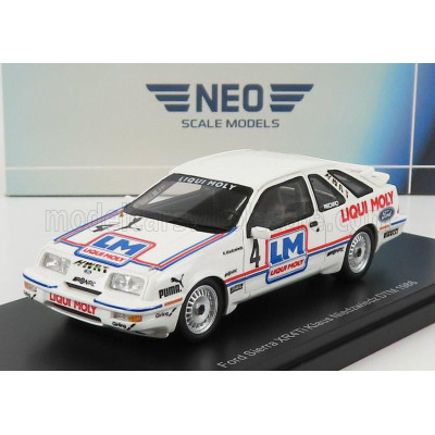 NEO SCALE MODELS FORD ENGLAND SIERRA XR4Ti TEAM LIQUI MOLY N 4 DTM SEASON 1986 K.NIEDZWEDZ - WHITE 1/43
