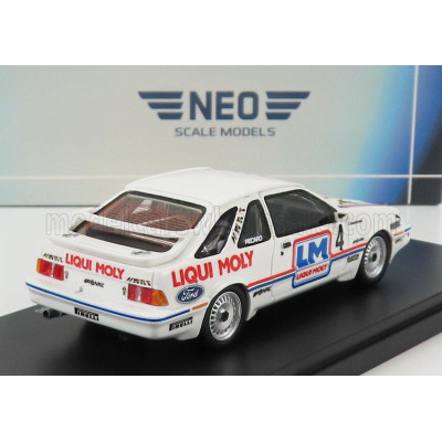 NEO SCALE MODELS FORD ENGLAND SIERRA XR4Ti TEAM LIQUI MOLY N 4 DTM SEASON 1986 K.NIEDZWEDZ - WHITE 1/43