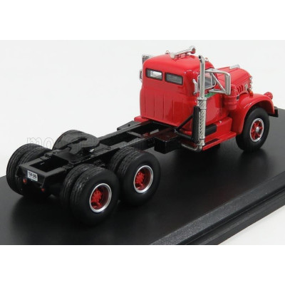 NEO SCALE MODELS DIAMOND T921 TRACTOR TRUCK 3-ASSI 1955 - RED BLACK 1/64