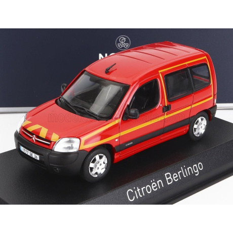 NOREV CITROEN BERLINGO SAPEURS POMPIERS 2004 - RED YELLOW 1/43