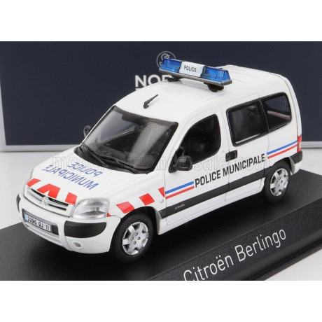 NOREV CITROEN BERLINGO POLICE MUNICIPALE 2004 - WHITE 1/43