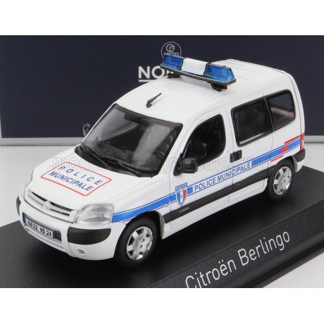 NOREV CITROEN BERLINGO POLICE MUNICIPALE 2007 - WHITE 1/43