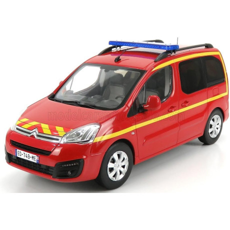 NOREV CITROEN BERLINGO POMPIERS 2017 - RED 1/18