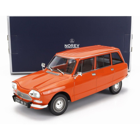 NOREV CITROEN AMI 8 BREAK 1975 - TENERE ORANGE 1/18