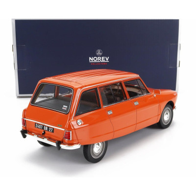 NOREV CITROEN AMI 8 BREAK 1975 - TENERE ORANGE 1/18