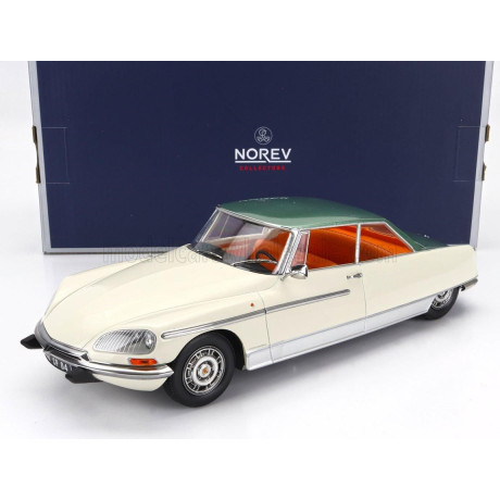 NOREV CITROEN DS21 LE LEMAN 1968 - IVORY GREEN MET 1/18