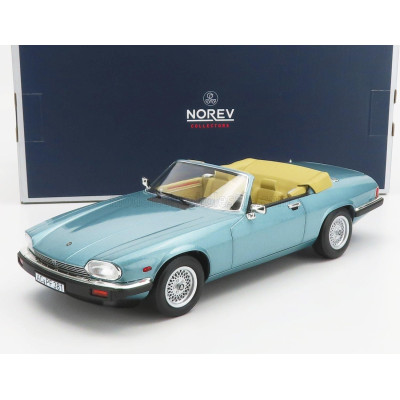 NOREV JAGUAR XJ-S CABRIOLET 1988 - LIGHT BLUE 1/18