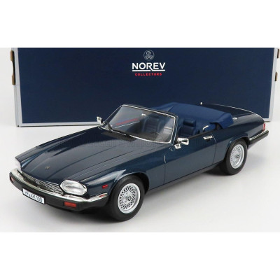 NOREV JAGUAR XJ-S CABRIOLET 1988 - BLUE 1/18