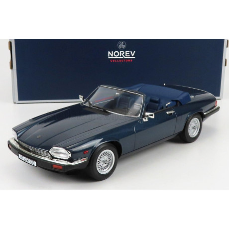 NOREV JAGUAR XJ-S CABRIOLET 1988 - BLUE 1/18