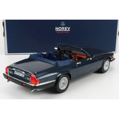NOREV JAGUAR XJ-S CABRIOLET 1988 - BLUE 1/18