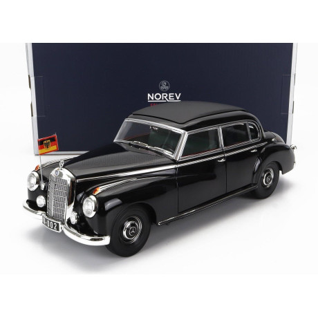 NOREV MERCEDES BENZ 300B (W186) LIMOUSINE 1955 PERSONAL CAR KONRAD ADENAUER - BLACK 1/18