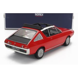 NOREV RENAULT 17 GORDINI CABRIOLET 1975 - RED 1/18