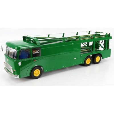 NOREV FIAT BARTOLETTI 306/2 3-ASSI TRUCK TEAM DAVID PIPER RACING CAR TRANSPORTER 1970 - GREEN 1/18