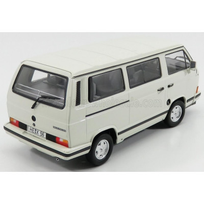 NOREV VOLKSWAGEN T3 MULTIVAN MINIBUS WHITE STAR 1992 - WHITE 1/18