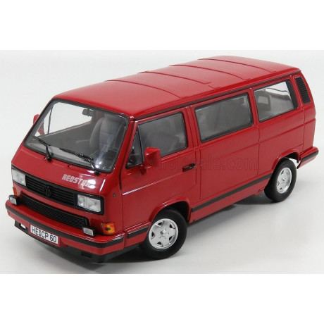 NOREV VOLKSWAGEN T3 MULTIVAN MINIBUS RED STAR 1992 - RED 1/18