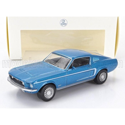 NOREV FORD USA MUSTANG GT FASTBACK COUPE 1968 - ACAPULCO BLUE 1/43
